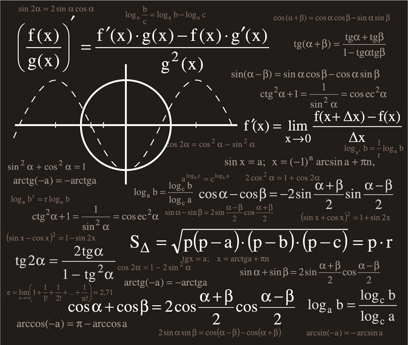 科学的な数式の背景 Scientific formulas backgrounds イラスト素材4